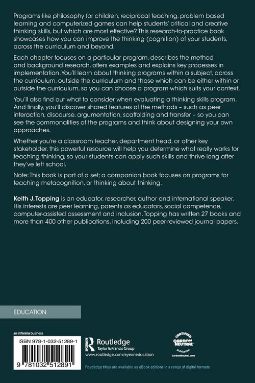 Produktbild: Improving Thinking in the Classroom