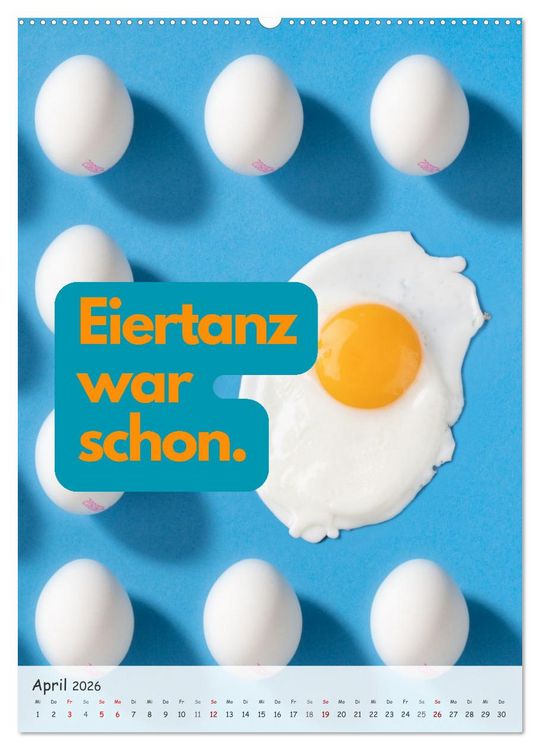 Produktbild: Tanz um den hei&szlig;en Brei! (Wandkalender 2026 DIN A2 hoch), CALVENDO Monatskalender