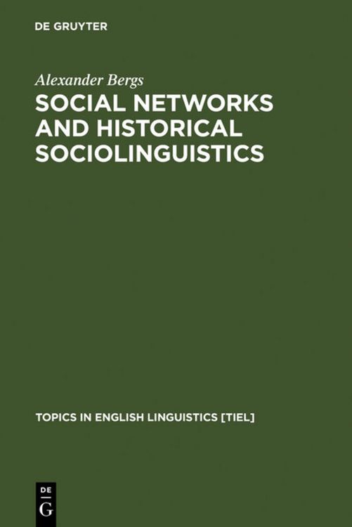 Produktbild: Social Networks and Historical Sociolinguistics