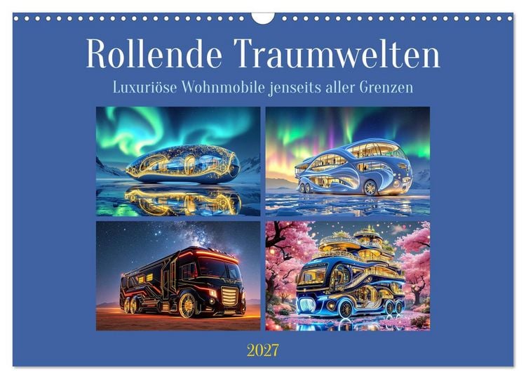 Produktbild: Rollende Traumwelten (Wandkalender 2027 DIN A3 quer), CALVENDO Monatskalender