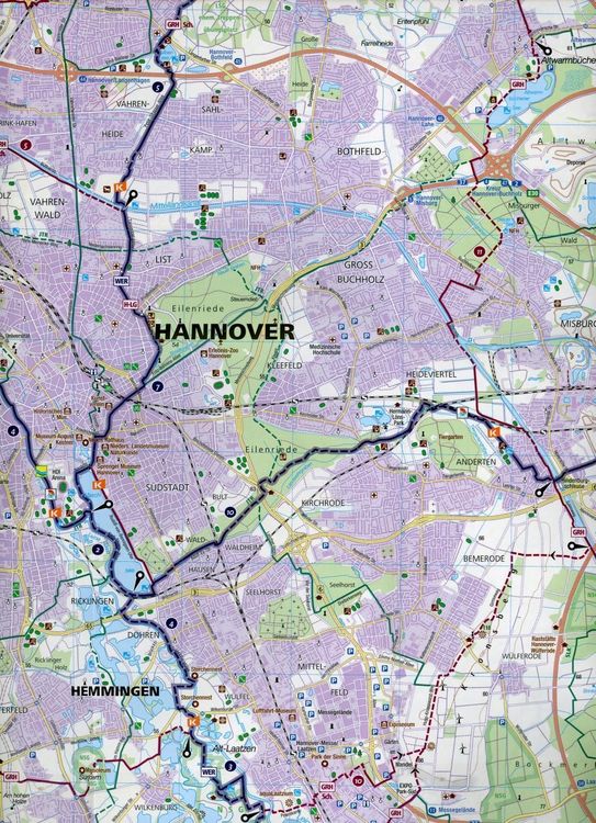 Produktbild: KOMPASS Fahrradkarte 3215 Hannover, Hildesheim 1:50.000