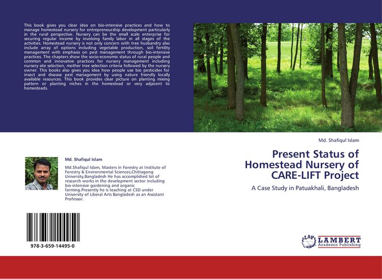 Produktbild: Present Status of Homestead Nursery of CARE-LIFT Project