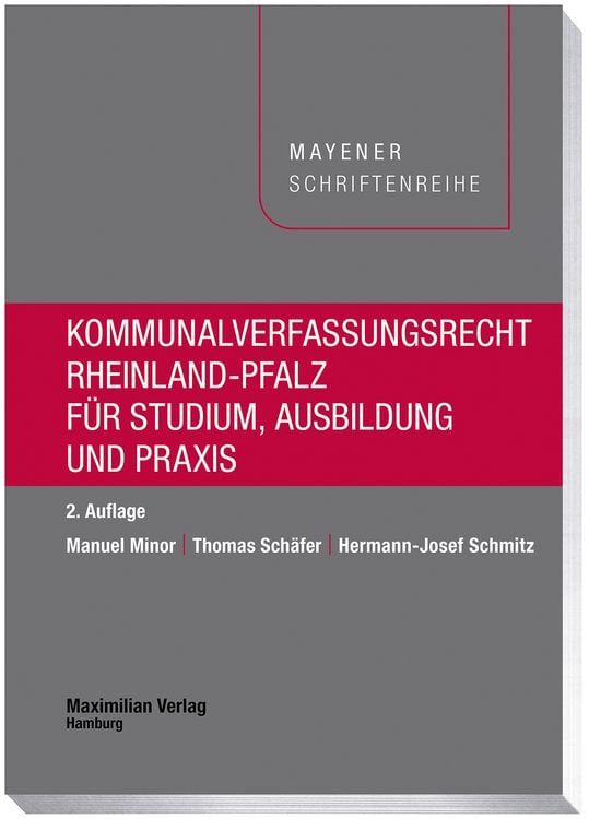 Produktbild: Kommunalverfassungsrecht Rheinland-Pfalz