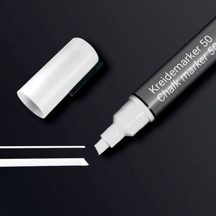 Produktbild: Sigel BA181 Kreidemarker Wei&szlig; 1 mm, 5mm N/A