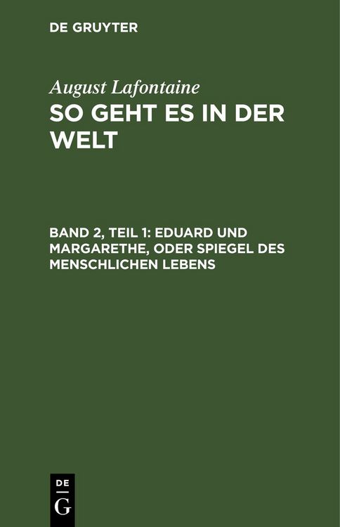 Produktbild: Eduard und Margarethe, oder Spiegel des menschlichen Lebens