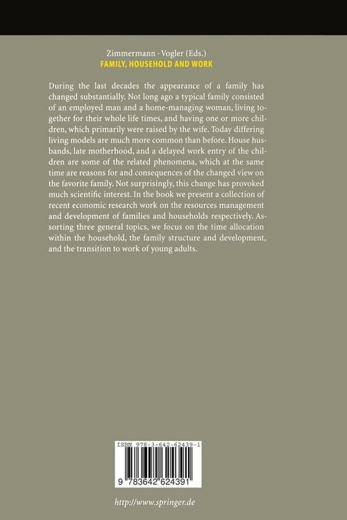 Produktbild: Family, Household And Work