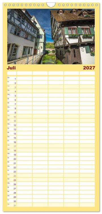 Produktbild: Familienplaner 2027 - Ulm - H&uuml;bsche Gro&szlig;stadt an der Donau mit 5 Spalten (Wandkalender, 21 x 45 cm) CALVENDO