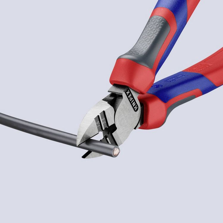 Produktbild: Knipex 14 22 160 Werkstatt Abisolier-Seitenschneider mit Facette 160mm