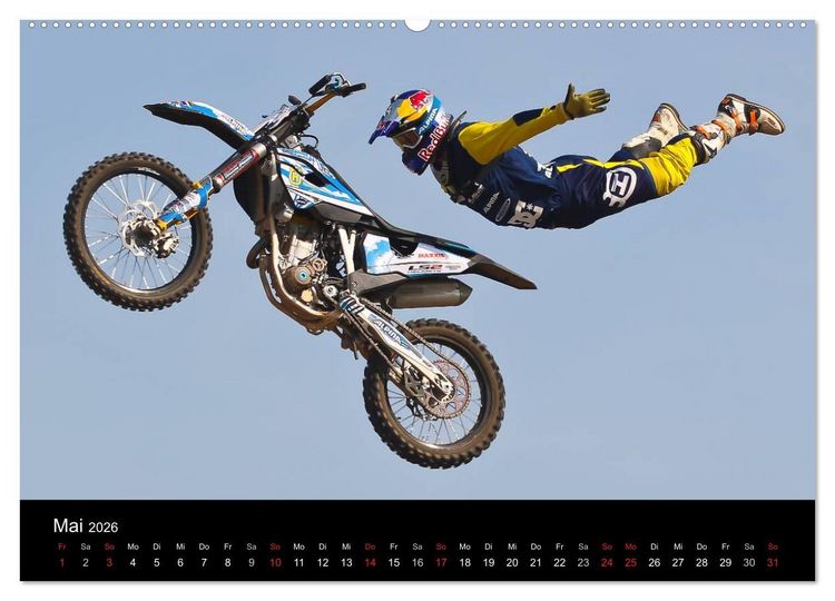 Produktbild: Motocross Kalender - Emotionen auf 2 R&auml;dern (hochwertiger Premium Wandkalender 2026 DIN A2 quer), Kunstdruck in Hochglanz