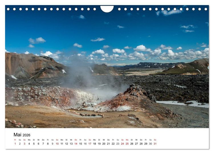 Produktbild: Island - rauhe Sch&ouml;nheit zum Verlieben (Wandkalender 2026 DIN A4 quer), CALVENDO Monatskalender