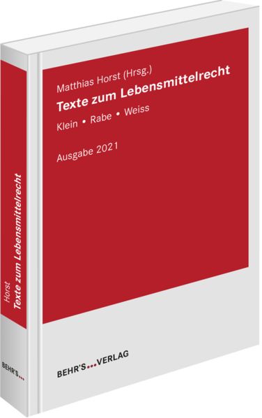 Produktbild: Texte zum Lebensmittelrecht