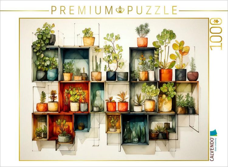 Produktbild: CALVENDO Puzzle Blumenkunst | 1000 Teile Lege-Gr&ouml;&szlig;e 64x48cm Foto-Puzzle f&uuml;r gl&uuml;ckliche Stunden