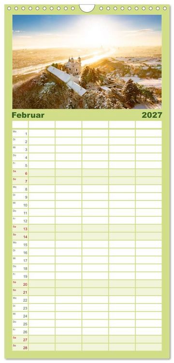Produktbild: Familienplaner 2027 - Wundersch&ouml;nes &Ouml;sterreich mit 5 Spalten (Wandkalender, 21 x 45 cm) CALVENDO