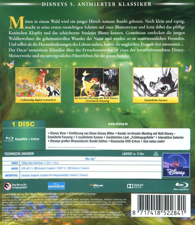 Produktbild: Bambi - Disney Classics