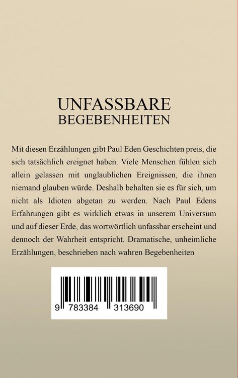 Produktbild: Unfassbare Begebenheiten