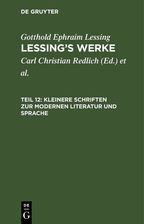 Produktbild: Kleinere Schriften zur modernen Literatur und Sprache