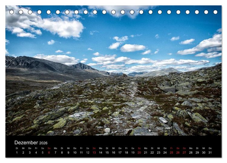 Produktbild: Norwegen - Alpine Landschaften (Tischkalender 2026 DIN A5 quer), CALVENDO Monatskalender
