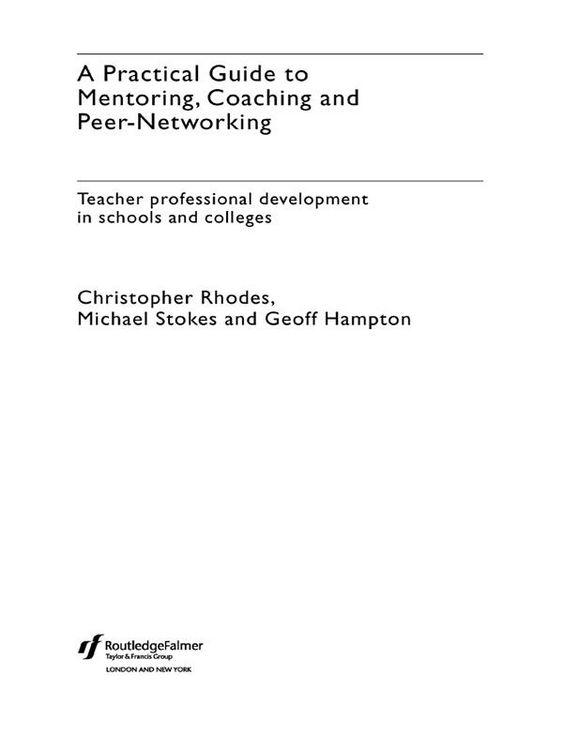 Produktbild: A Practical Guide to Mentoring, Coaching and Peer-networking