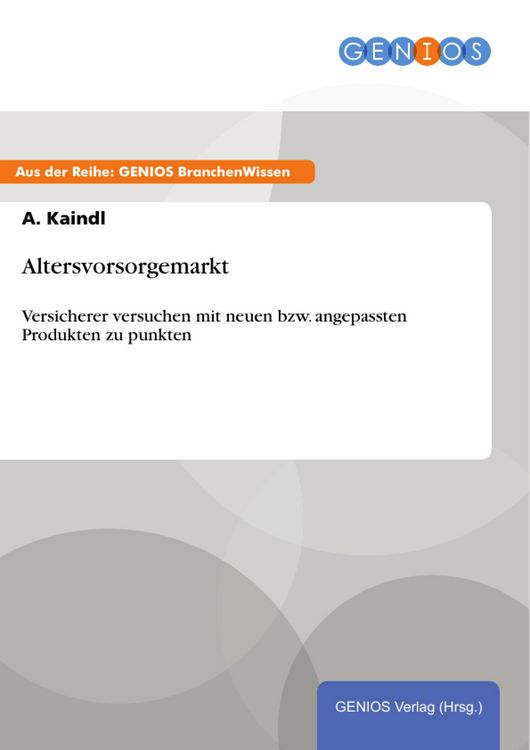 Produktbild: Altersvorsorgemarkt