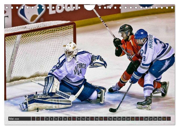 Produktbild: Eishockey - Fairplay und Schl&auml;gerei (Wandkalender 2026 DIN A4 quer), CALVENDO Monatskalender