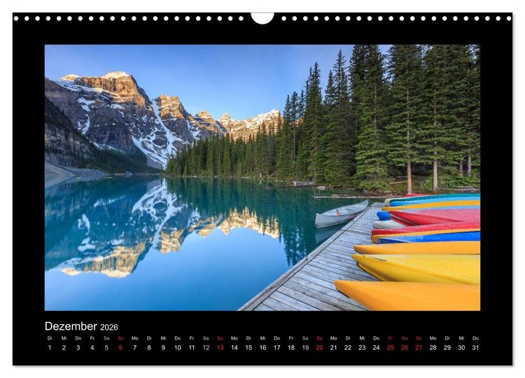 Produktbild: KANADA - Rocky Mountains (Wandkalender 2026 DIN A3 quer), CALVENDO Monatskalender