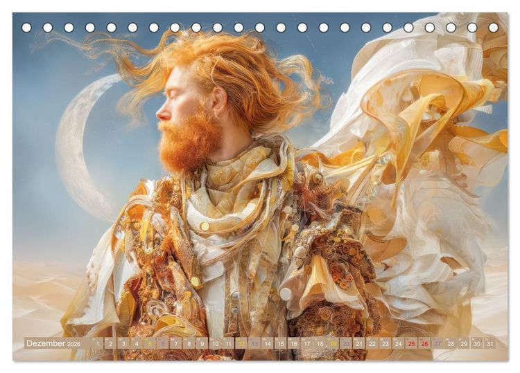 Produktbild: Anmutige Menschen - Atmosph&auml;risch und vertr&auml;umt (Tischkalender 2026 DIN A5 quer), CALVENDO Monatskalender