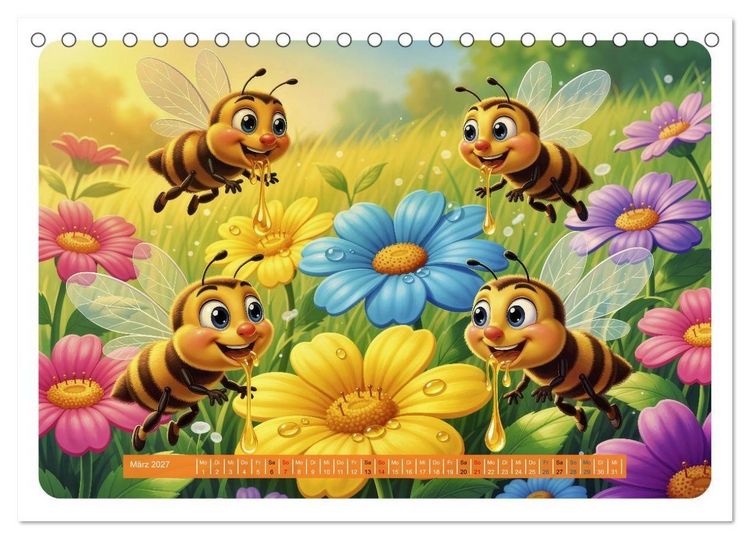 Produktbild: Lustige Bienchen - Comic (Tischkalender 2027 DIN A5 quer), CALVENDO Monatskalender
