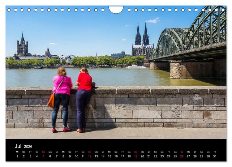 Produktbild: K&ouml;lner - Blickwinkel (Wandkalender 2026 DIN A4 quer), CALVENDO Monatskalender