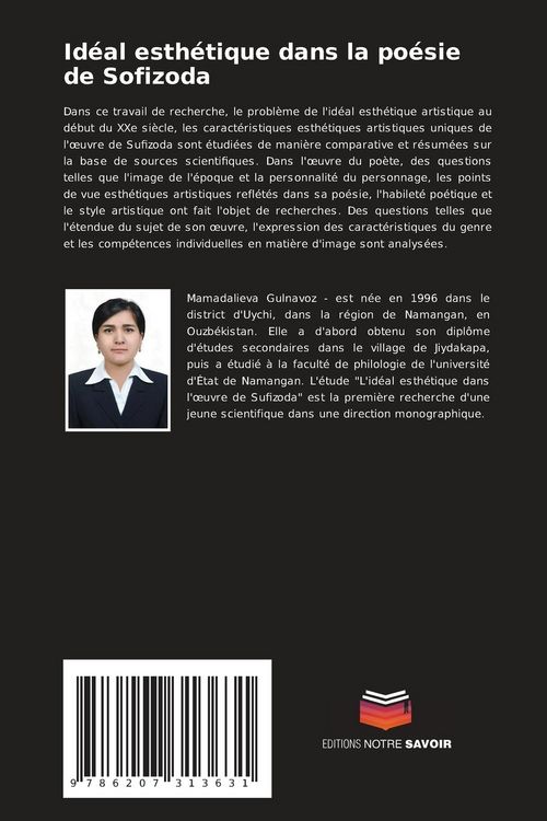Produktbild: Id&eacute;al esth&eacute;tique dans la po&eacute;sie de Sofizoda