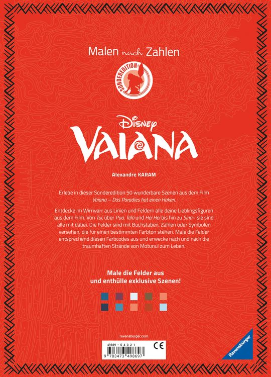 Produktbild: Disney Malen nach Zahlen - Vaiana