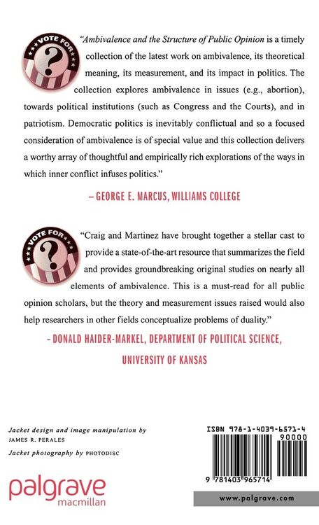 Produktbild: Ambivalence and the Structure of Political Opinion