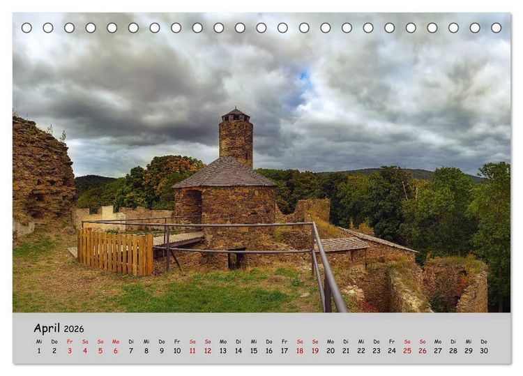 Produktbild: Historisches Erzgebirge (Tischkalender 2026 DIN A5 quer), CALVENDO Monatskalender