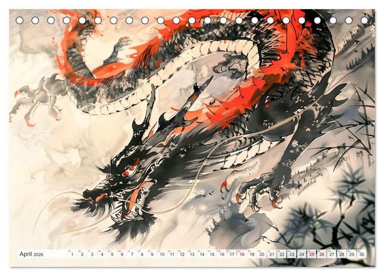 Produktbild: Die Essenz von China - Chinesische Landschaften und Symbole in Harmonie (Tischkalender 2026 DIN A5 quer), CALVENDO Monatskalender