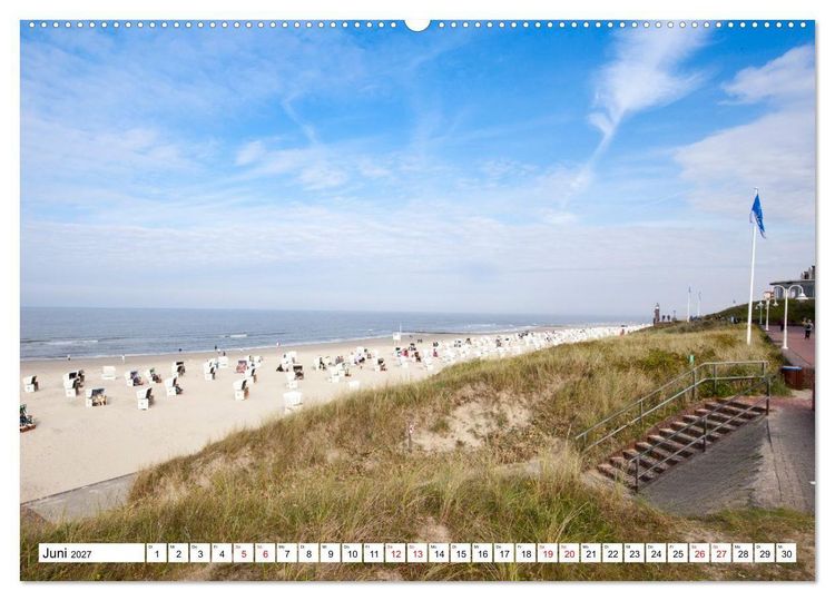 Produktbild: Wangerooge - Momente einer Reise (Wandkalender 2027 DIN A2 quer), CALVENDO Monatskalender
