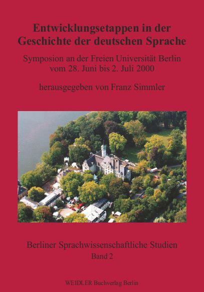 Produktbild: Entwicklungsetappen in der Geschichte der deutschen Sprache