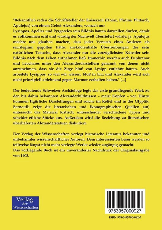 Produktbild: Die erhaltenen Darstellungen Alexanders des Gro&szlig;en