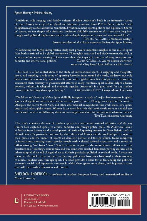 Produktbild: Politics and Culture of Modern Sports