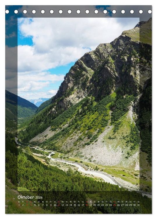 Produktbild: Bergwelten Wandkalender (Tischkalender 2026 DIN A5 hoch), CALVENDO Monatskalender
