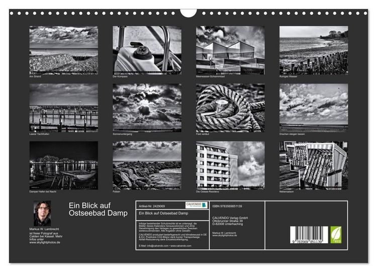 Produktbild: Ein Blick auf Ostseebad Damp (Wandkalender 2027 DIN A3 quer), CALVENDO Monatskalender