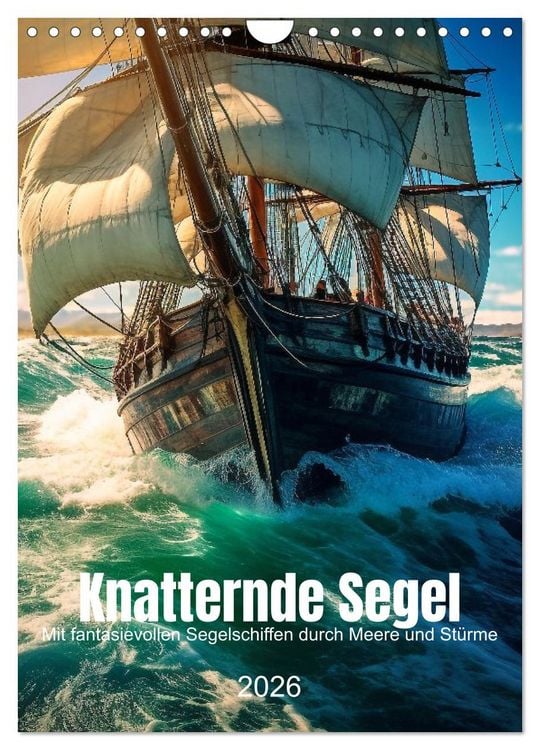 Produktbild: Knatternde Segel (Wandkalender 2026 DIN A4 hoch), CALVENDO Monatskalender