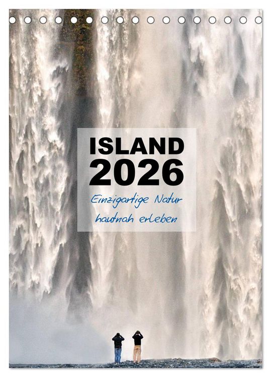 Produktbild: Island 2026 - Einzigartige Natur hautnah erleben (Tischkalender 2026 DIN A5 hoch), CALVENDO Monatskalender
