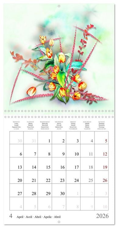 Produktbild: Quand l'&acirc;me parle (Calendrier mural carr&eacute; 2026 30x30 cm) Calendrier double avec une page pour vos prises de notes