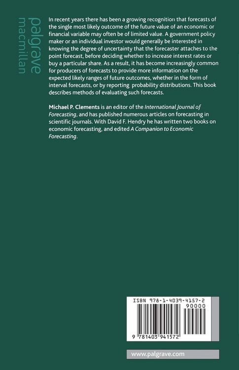 Produktbild: Evaluating Econometric Forecasts of Economic and Financial Variables