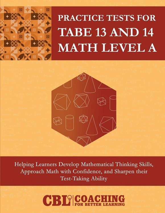 Produktbild: Practice Tests for TABE 13 and 14 Math Level A