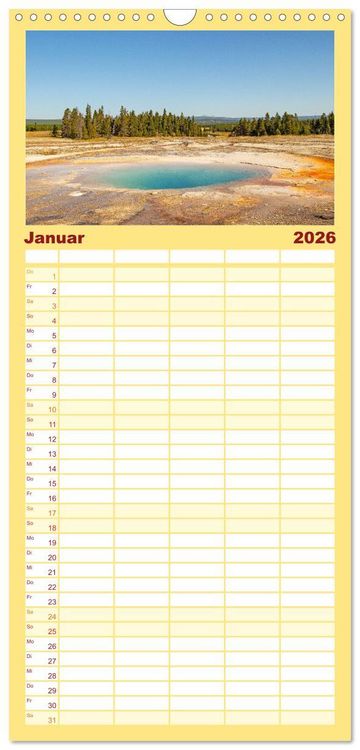 Produktbild: Familienplaner 2026 - USA - National und State Parks im Nordwesten mit 5 Spalten (Wandkalender, 21 x 45 cm) CALVENDO
