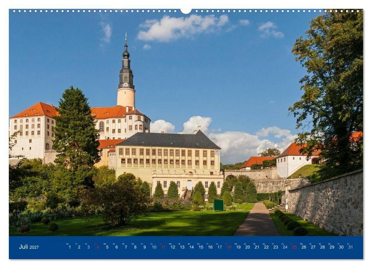 Produktbild: Sachsens Schl&ouml;sser und Burgen (hochwertiger Premium Wandkalender 2027 DIN A2 quer), Kunstdruck in Hochglanz
