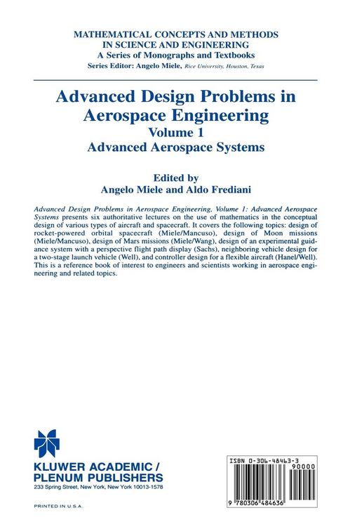 Produktbild: Advanced Design Problems in Aerospace Engineering