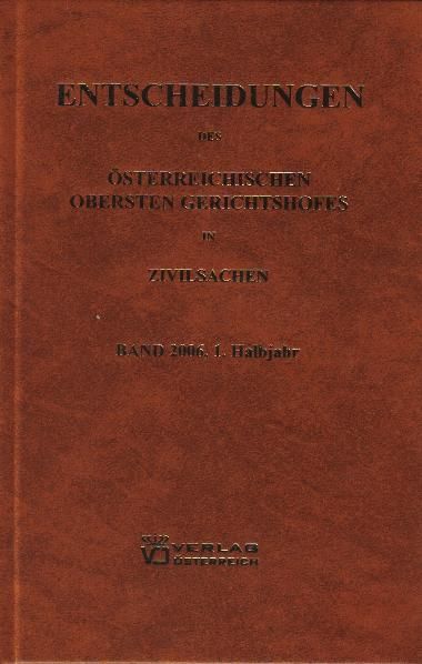 Produktbild: Entscheidungen des &Ouml;sterreichischen Gerichtshofes in Zivilsachen
