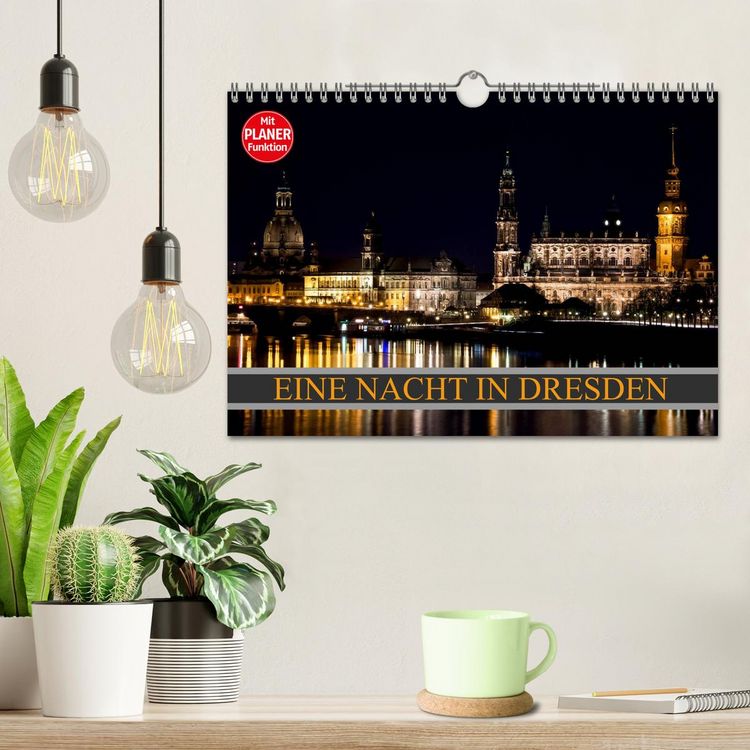Produktbild: Eine Nacht in Dresden (Wandkalender 2026 DIN A4 quer), CALVENDO Monatskalender