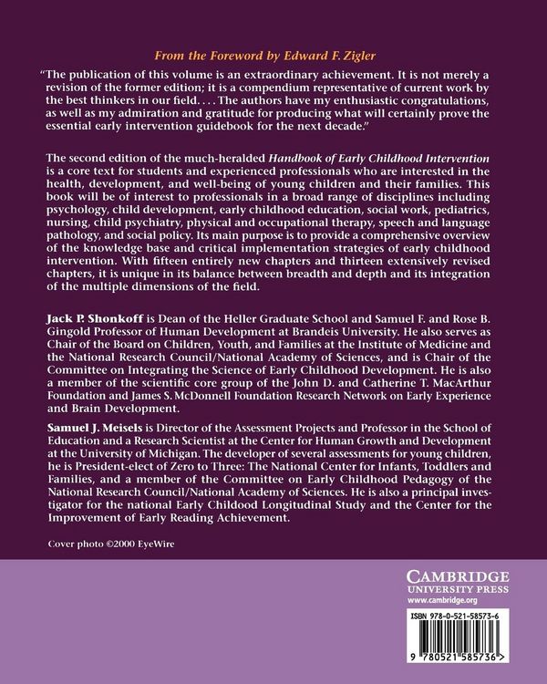 Produktbild: Handbook of Early Childhood Intervention